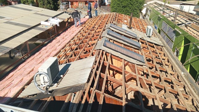 Cambio de techumbre Club Deportivo